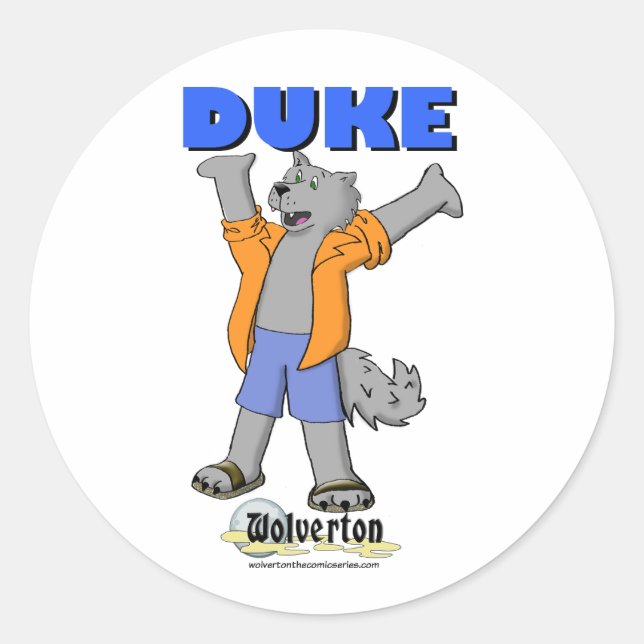 Duke Aufkleber (Vorderseite)