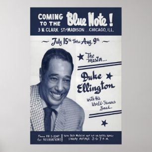 Duke Ellington Jazzplakat - Live im Blue Note Poster