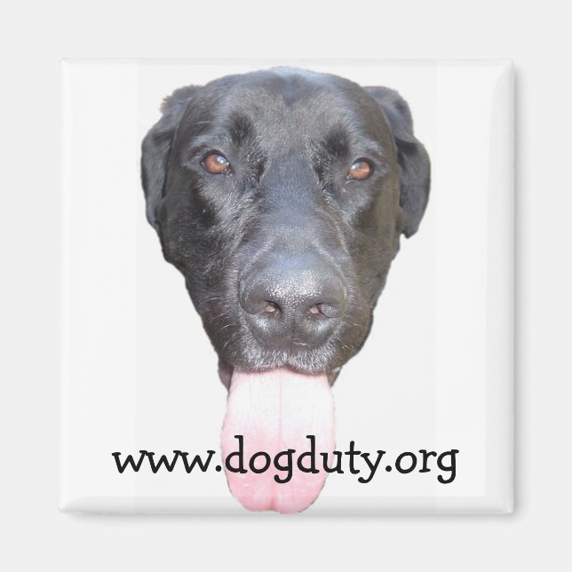 Duke Head, www.dogduty.org Magnet (Vorne)