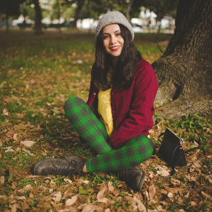 Duke Of Fife Grün Rot Tartan Leggings