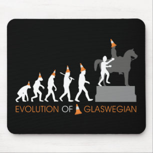 Duke of Wellington's Glasgow Traffic Cone Hat Mousepad