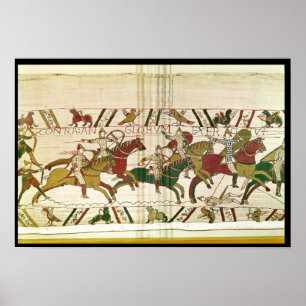 Duke William ermahnt seine Truppen Poster