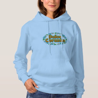 Dulce Corazón Retro Floral Kapuzenpullover Hoodie
