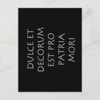 Dulce et dekoration est pro patria mori