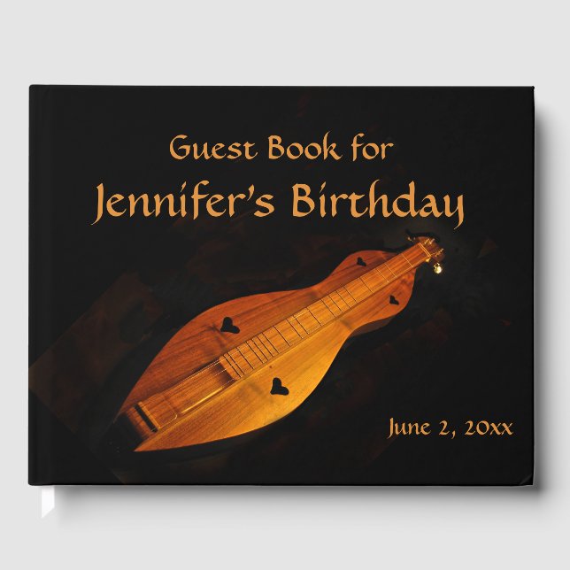 Dulcimer Anniversaire de la fête Livre d'invités (Recto)