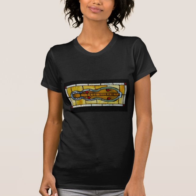 dulcimer-beflecktes Glas T-Shirt (Vorderseite)