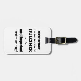 Dulcimer das wichtigste Instrument Gepäckanhänger