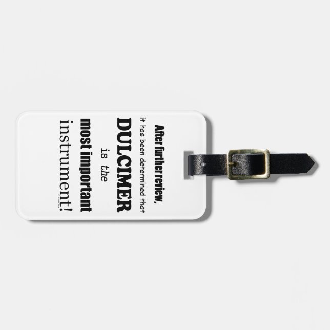 Dulcimer das wichtigste Instrument Gepäckanhänger (Vorderseite horizontal)