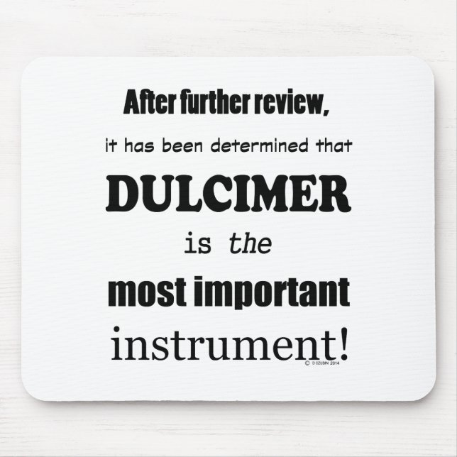 Dulcimer das wichtigste Instrument Mousepad (Vorne)