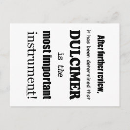 Dulcimer das wichtigste Instrument Postkarte