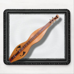 DULCIMER IN SCHWARZEM RAMMOUSEPAD MOUSEPAD