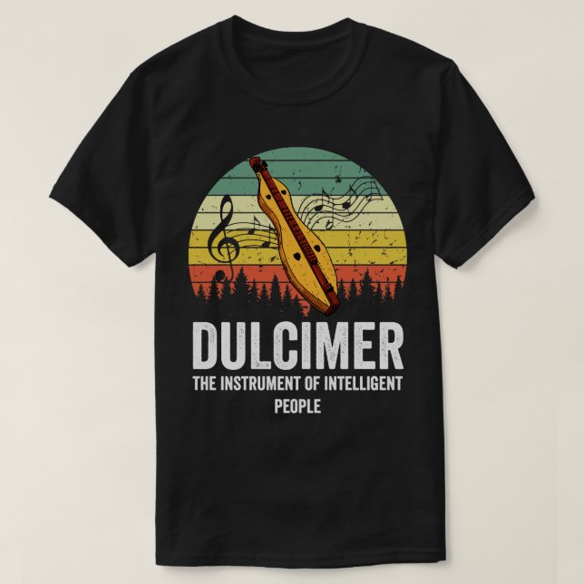 Dulcimer-Instrument T-Shirt (Design vorne)