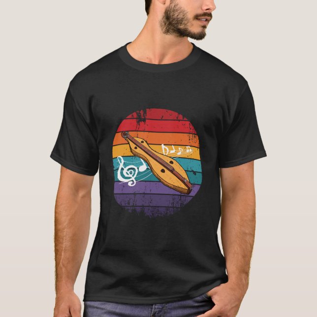Dulcimer-Instrument T-Shirt (Vorderseite)