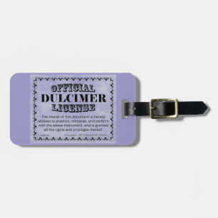 Dulcimer-Lizenz Gepäckanhänger