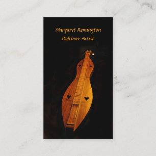 Dulcimer-Musiker-Satz StandardVisitenkarten Visitenkarte