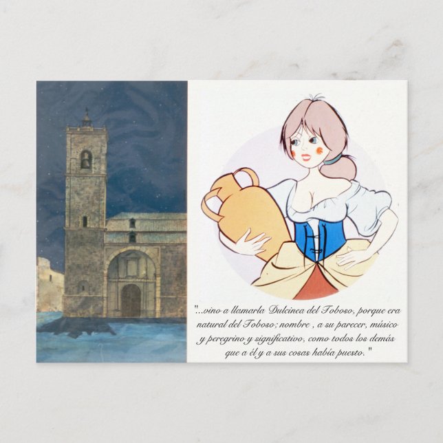Dulcinea del Toboso von @QUIXOTEdotTV Postkarte (Vorderseite)