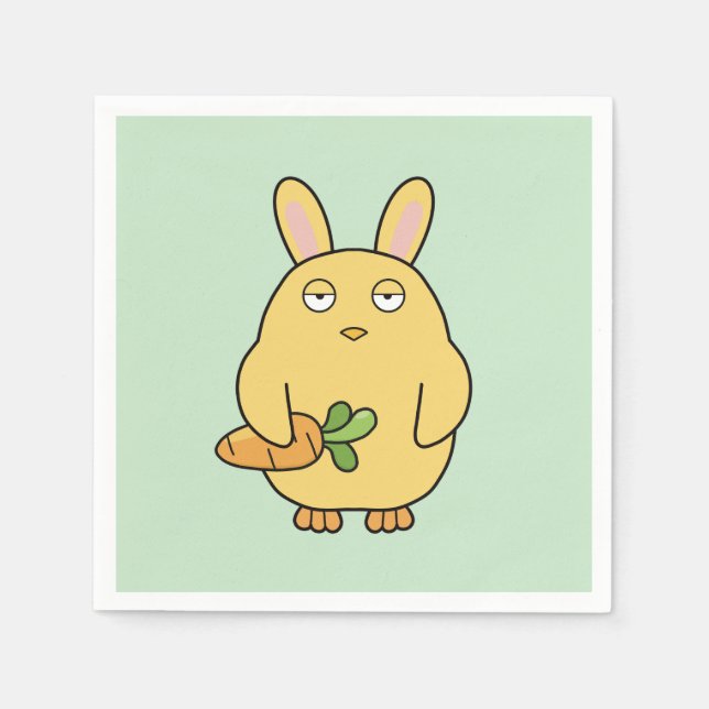 Dull Chick, Floppy Ohren Serviette (Vorderseite)