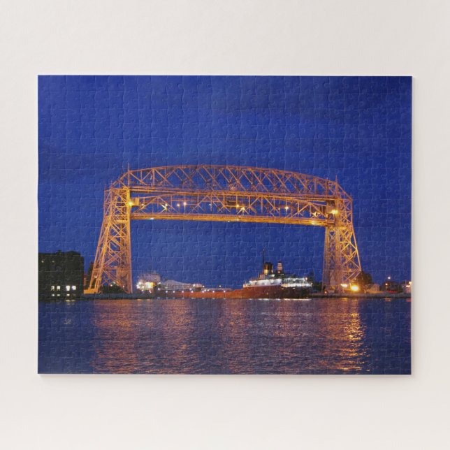 Duluth Aerial Lift Bridge & John G. Munson (Horizontal)