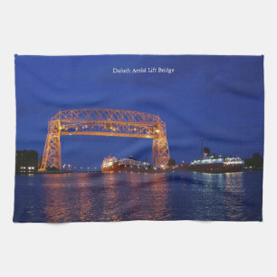 Duluth Aerial Lift Bridge & John G. Munson Geschirrtuch