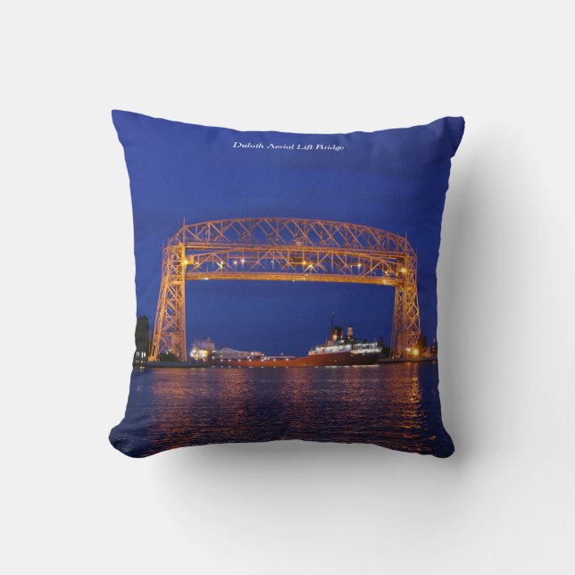 Duluth Aerial Lift Bridge & John G. Munson Kissen (Vorderseite)