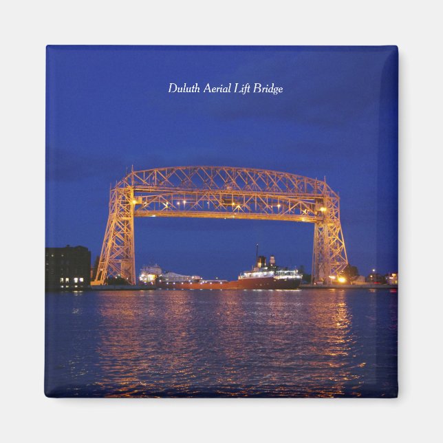 Duluth Aerial Lift Bridge & John G. Munson Magnet (Vorne)