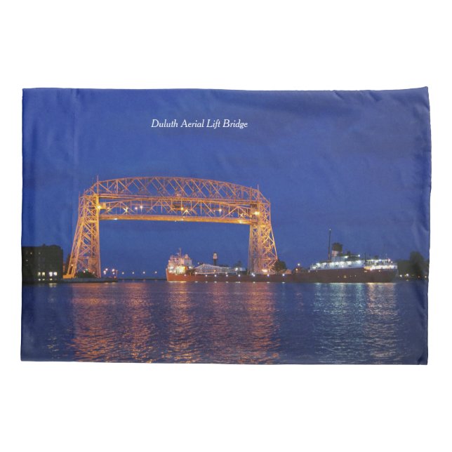 Duluth Air Lift Bridge & John G. Munson Kissenbezug (Rückseite)