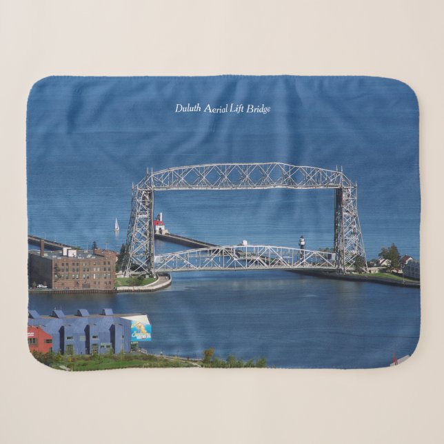 Duluth Air Lift Bridge Sherpa-Decke Sherpadecke (Vorderseite (Horizontal))