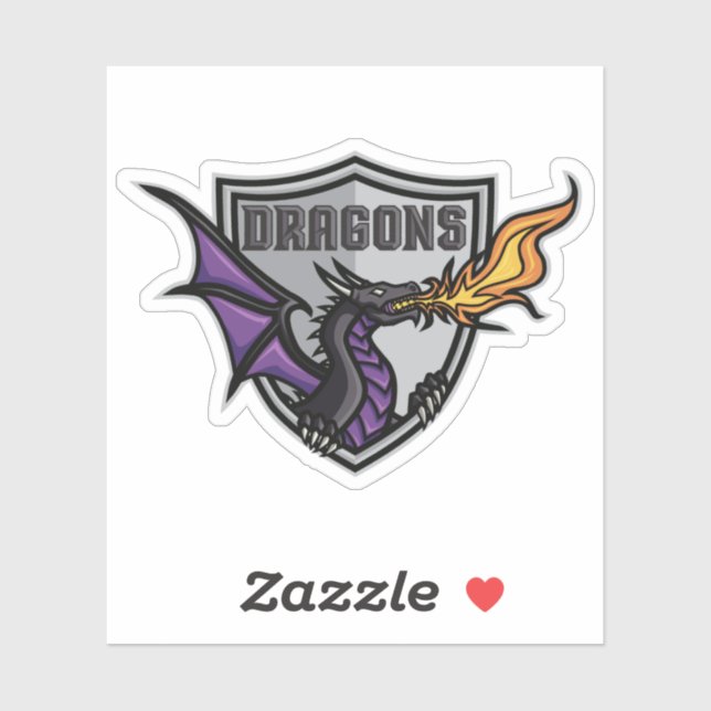 Duluth Dragons Ice Hockey Sticker (Blatt)