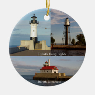 Duluth-Eintritt beleuchtet Kreisverzierung Keramik Ornament