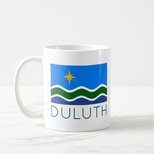 Duluth-Fahne, MN-Kaffee-Tasse Kaffeetasse (Links)