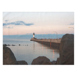 Duluth Hafen North Pier Leichte Tischdecke