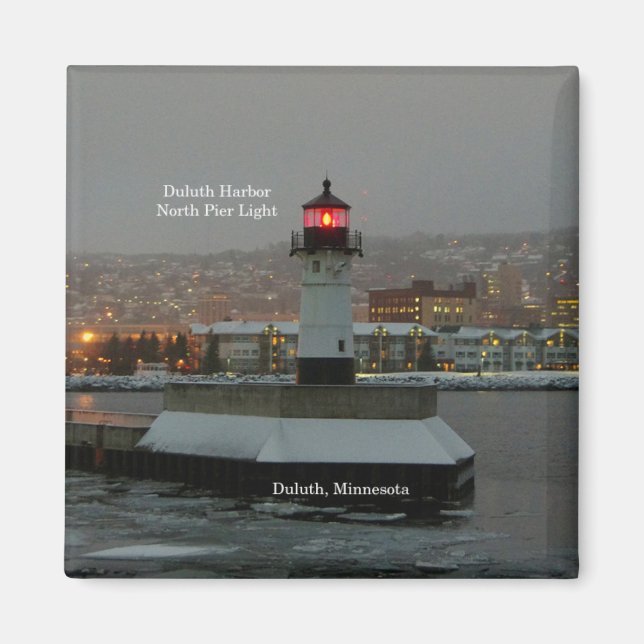 Duluth Harbour North Pier Light Magnet (Vorne)
