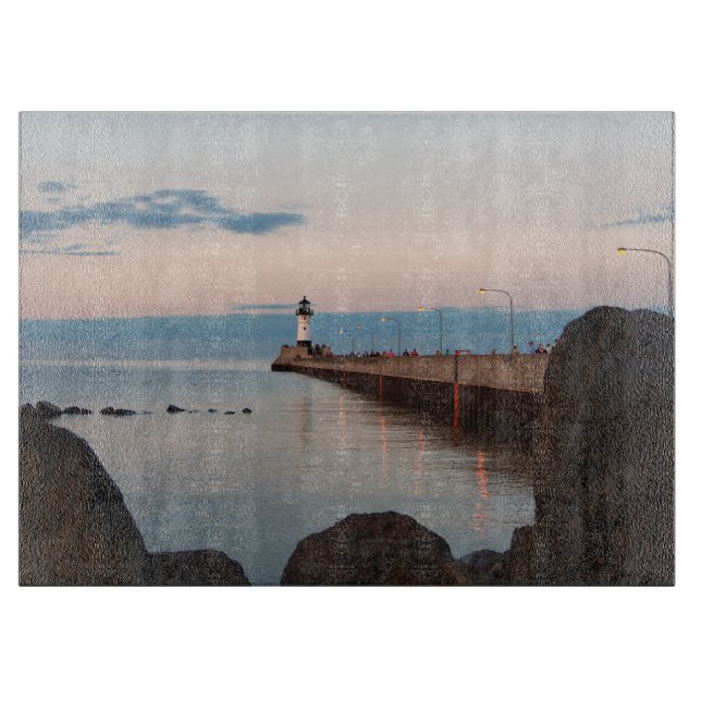 Duluth Harbour North Pier Light Schneidebrett (Vorderseite)