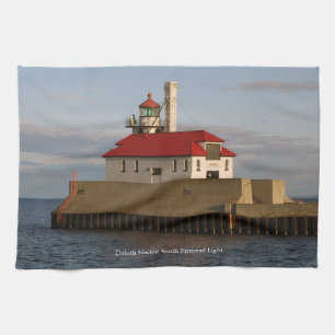 Duluth Harbour South Pierhead Küchenhandtuch Geschirrtuch