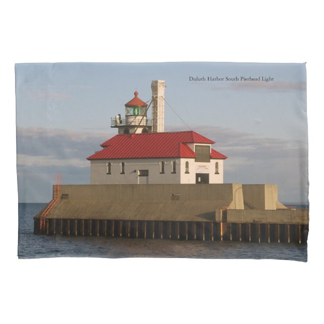 Duluth Harbour South Pierhead Light Kissen Gehäuse Kissenbezug (Vorderseite)