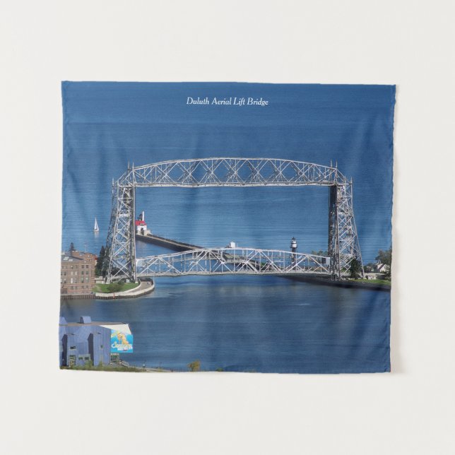 Duluth Luftbrücke Wandteppich (Vorderseite (Horizontal))
