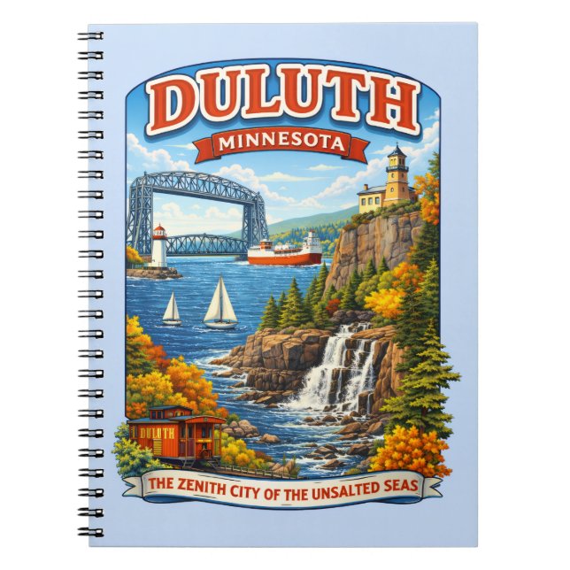 Duluth, Minnesota Souvenir Notebook, North Shore Notizblock (Vorderseite)