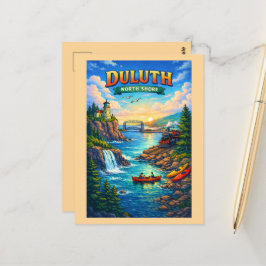 Duluth North Shore Minnesota Personalized Postcard Postkarte
