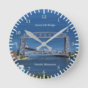 Duluthluftaufzug-Brückenuhr Runde Wanduhr