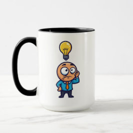 Dum Dum Idee Glühbirne Lustig Tasse