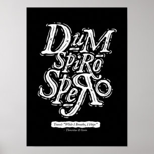 Dum Spiro Spero - affiche - noir