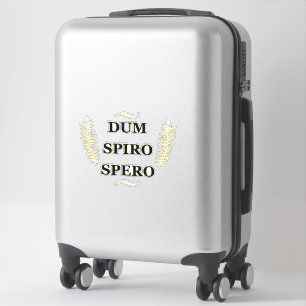 Dum spiro spero aufkleber