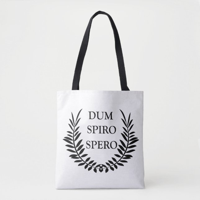 Dum spiro spero tasche (Vorderseite)