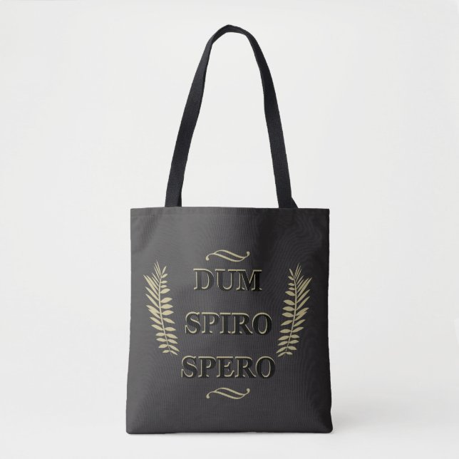 Dum spiro spero tasche (Vorderseite)
