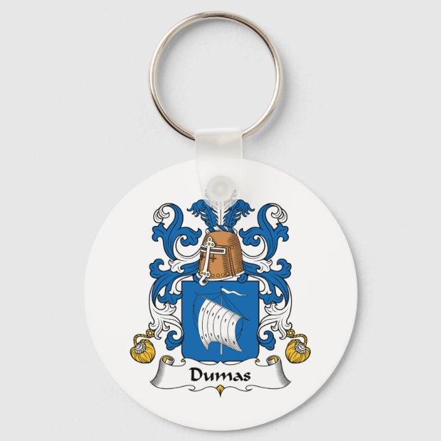 Dumas Familienwappen Schlüsselanhänger (Vorderseite)