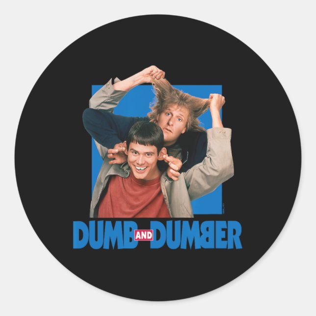 Dumb und Dumber - Lloyd Christmas und Harry Dunne Runder Aufkleber (Vorderseite)