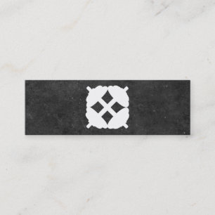 Dumbbell Cross   Personal Trainer (Tonschiefer) Mini Visitenkarte