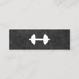 Dumbbell Personal Trainer (Tonschiefer) Mini Visitenkarte