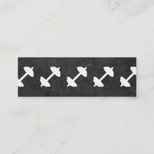 Dumbbell   Personal Trainer (Tonschiefer) Mini Visitenkarte