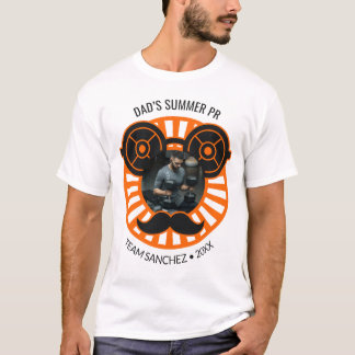 Dumbbell-plate sunglasses Father's Day photo  T-Shirt